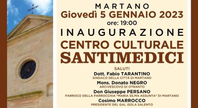 Inaugurazione del Centro Culturale SANTIMEDICI in Martano