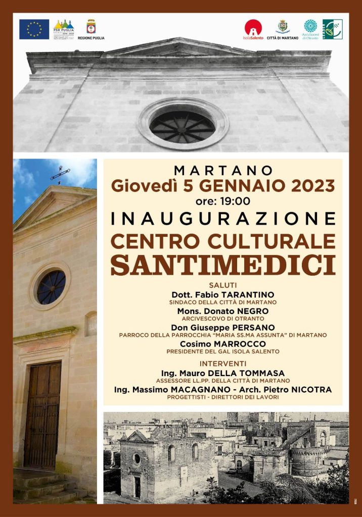 Inaugurazione del Centro Culturale SANTIMEDICI in Martano
