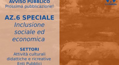 PROSSIMA PUBBLICAZIONE !!! – Bozza di Bando Azione A.6 Speciale “Cartellone del Salento di Mezzo”